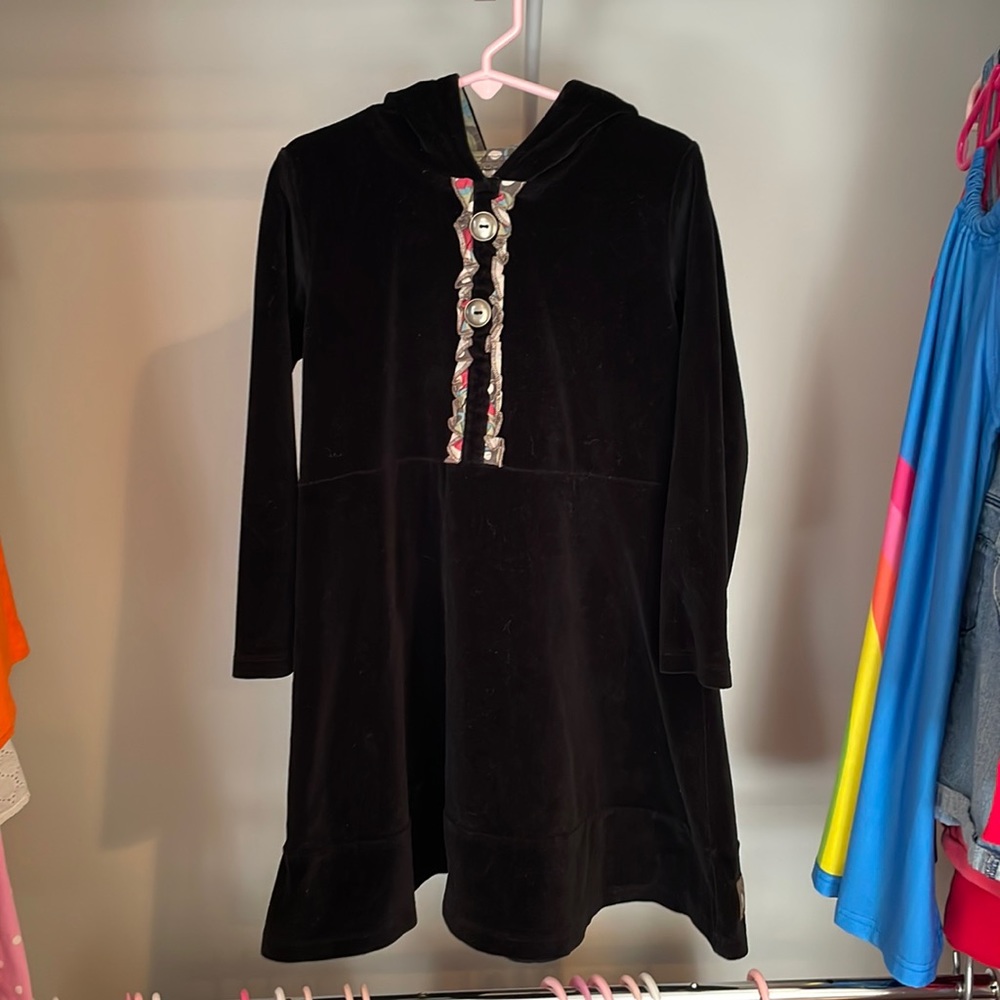 Black velvet Matilda Jane dress